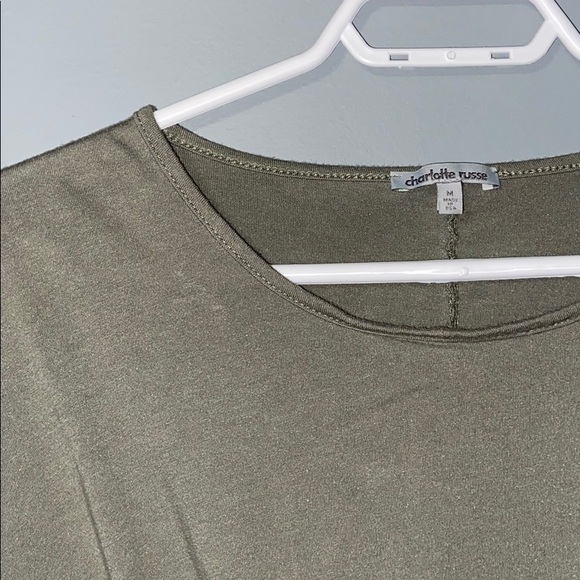 Charlotte Russe Tie Crop Top - Picture 2 of 2